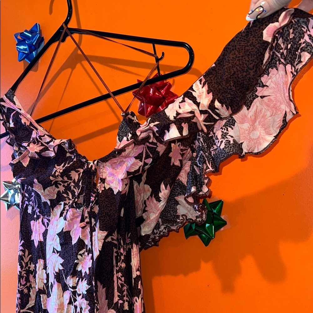 Intimately Free People Floral Ruffle Women's Maxi Dress - Picture 4 of 8